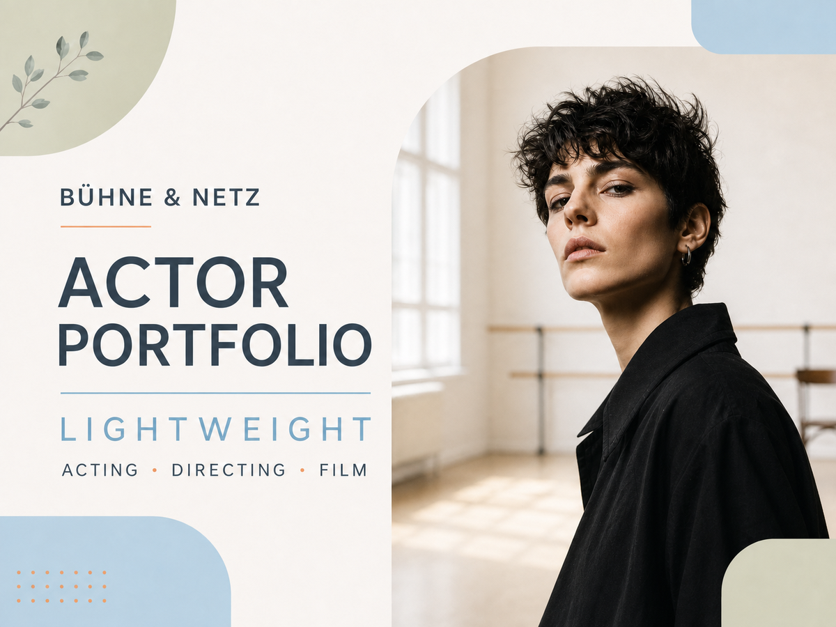 Vorschau des Themes Actor Portfolio Lightweight