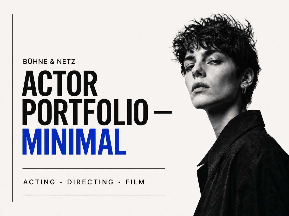 Vorschau des Themes Actor Portfolio Minimal